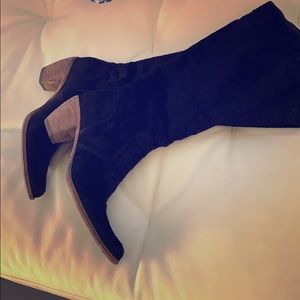 Pony skin black boots Elizabeth and James